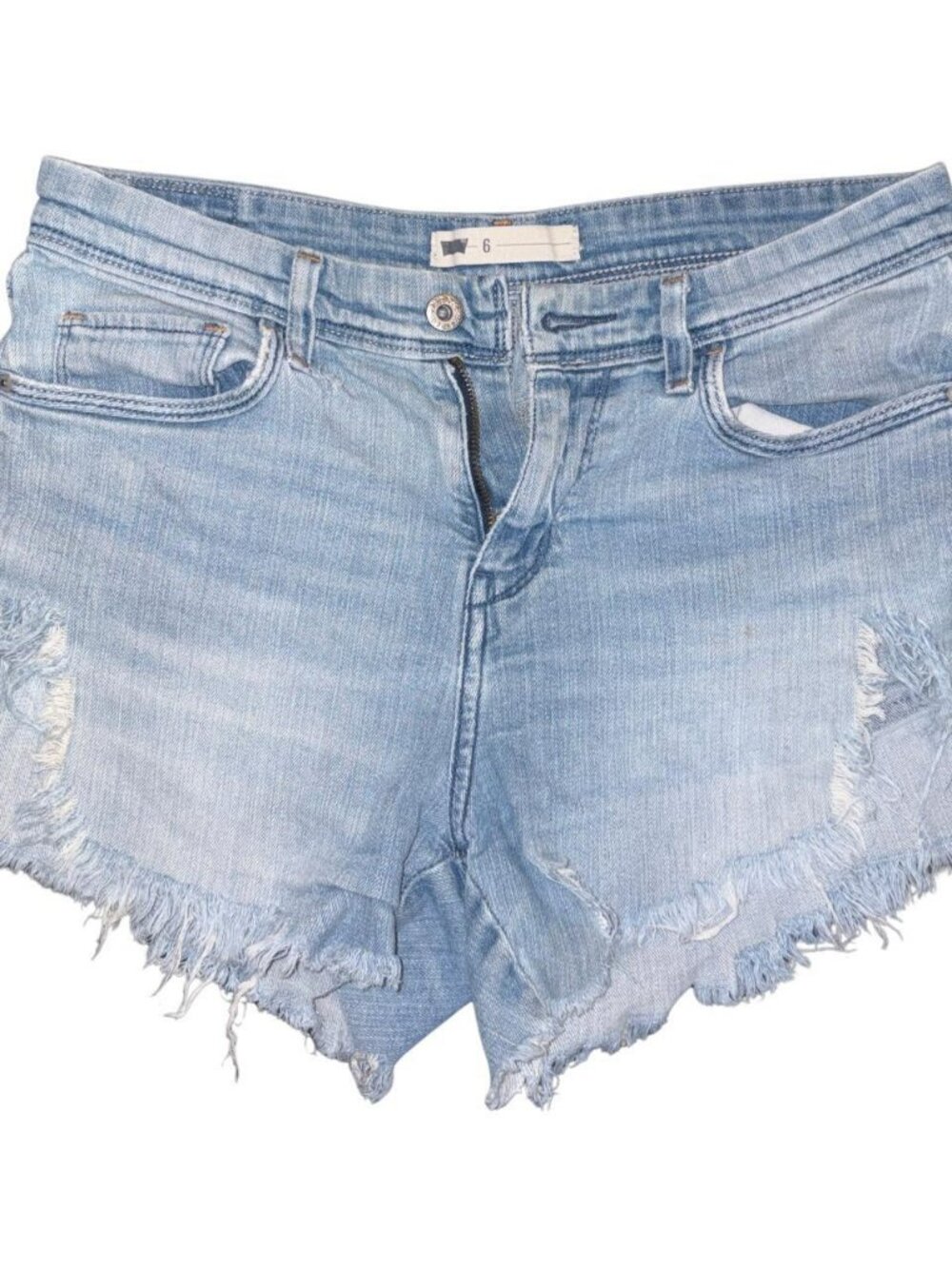 Used light wash cutoff Levi's Jean Shorts